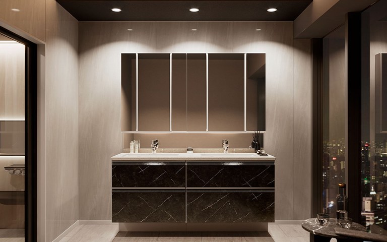 金刚福彩在线刮刮乐Washstand 洗面化妝櫃 始終熠熠生輝的洗面化妝櫃，讓毎一天都充滿愉悅